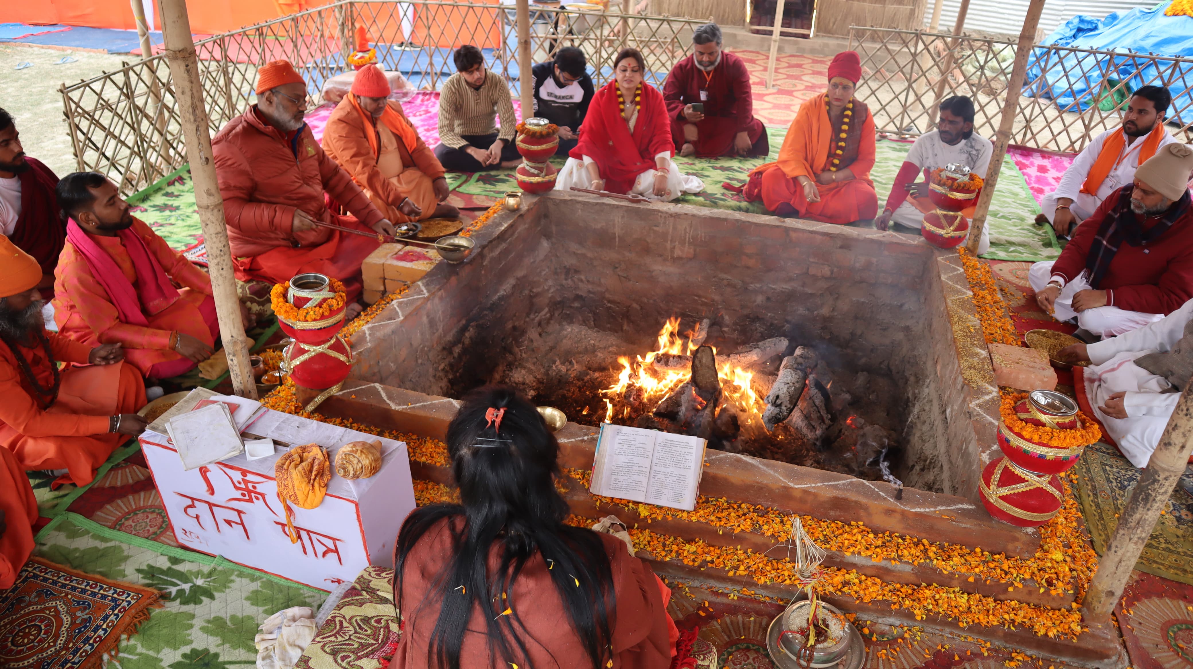 Yati Narsinghanand at temple